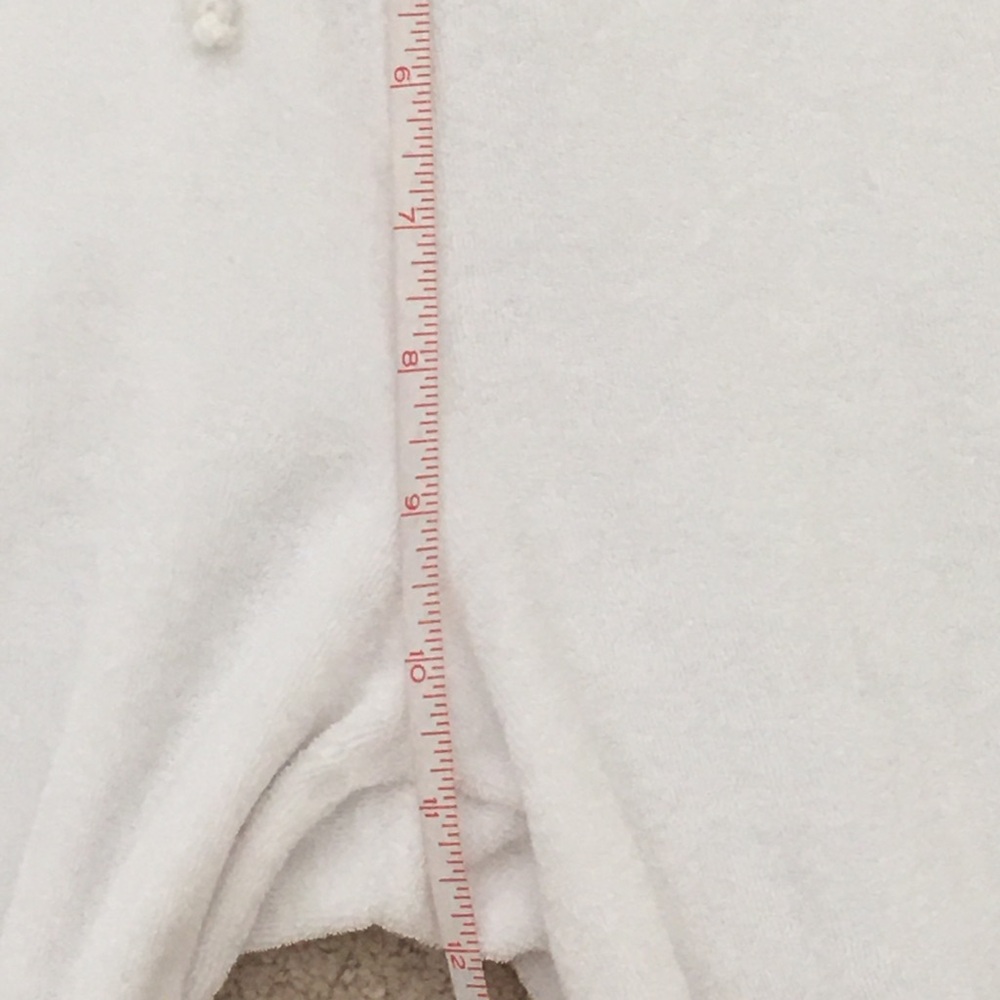 Allen Allen Womens White Jogger Track Suit Zip Up Jacket & Wide Leg Pant Small - Picture 12 of 16
